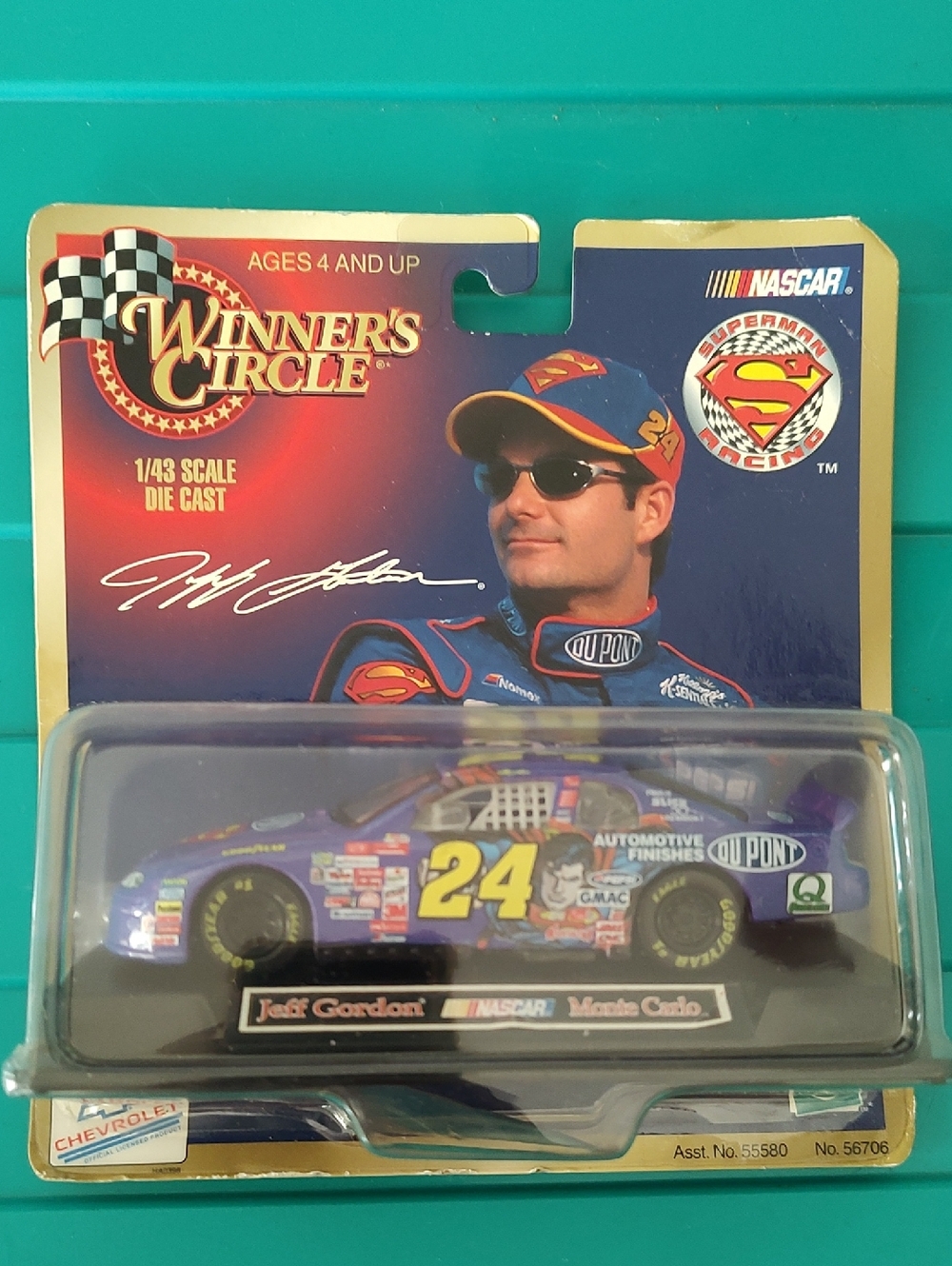 Winner's Circle Jeff Gordon #24 Superman Die-Cast Car - Purple